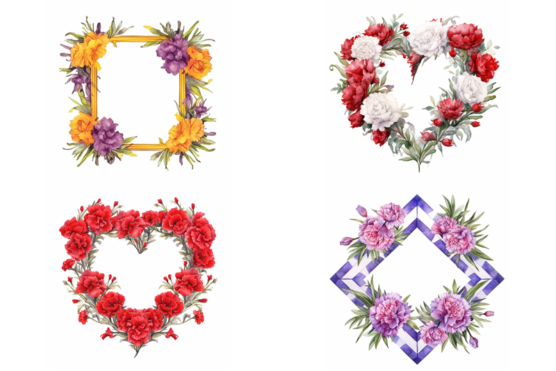 carnation-floral-wreath