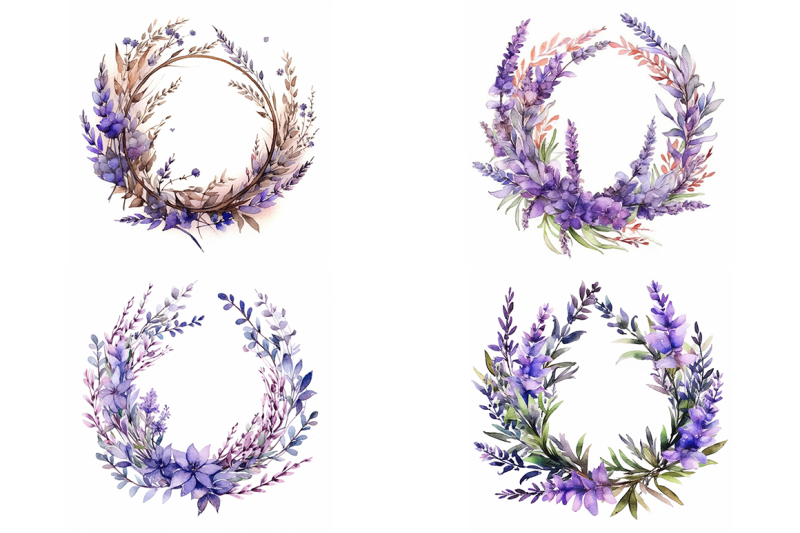 lavender-floral-wreath