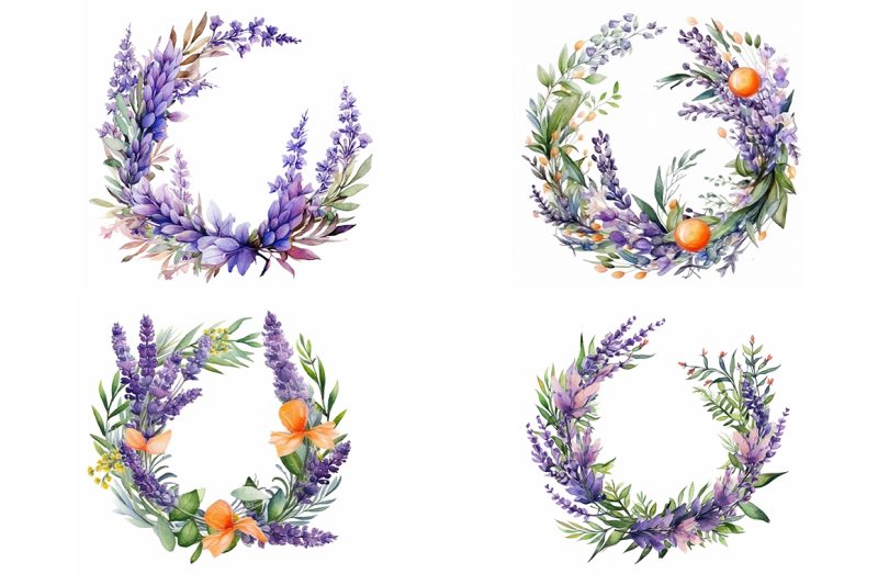 lavender-floral-wreath