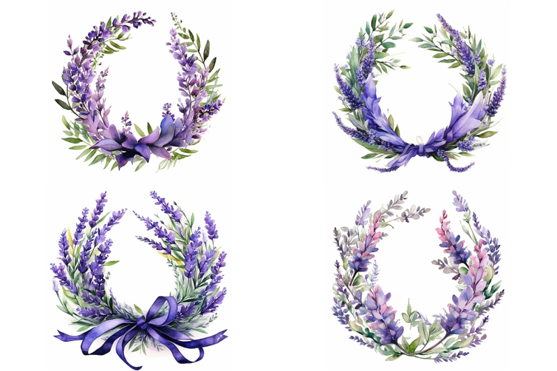 lavender-floral-wreath