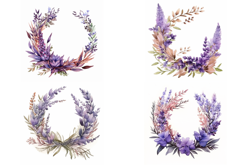 lavender-floral-wreath