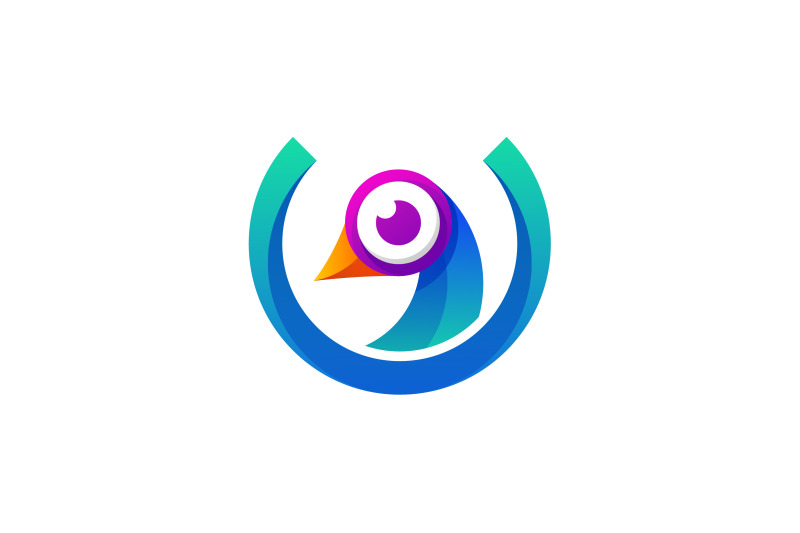 peacock-face-logo-abstract-vector-design-template