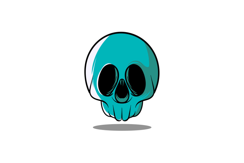 skull-logo-abstract-vector-design-template