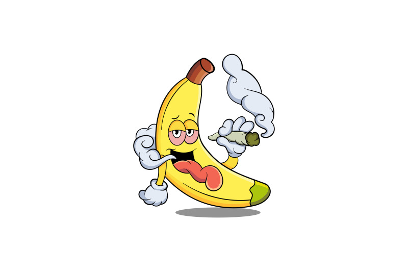 smoking-banana-logo-abstract-vector-design-template