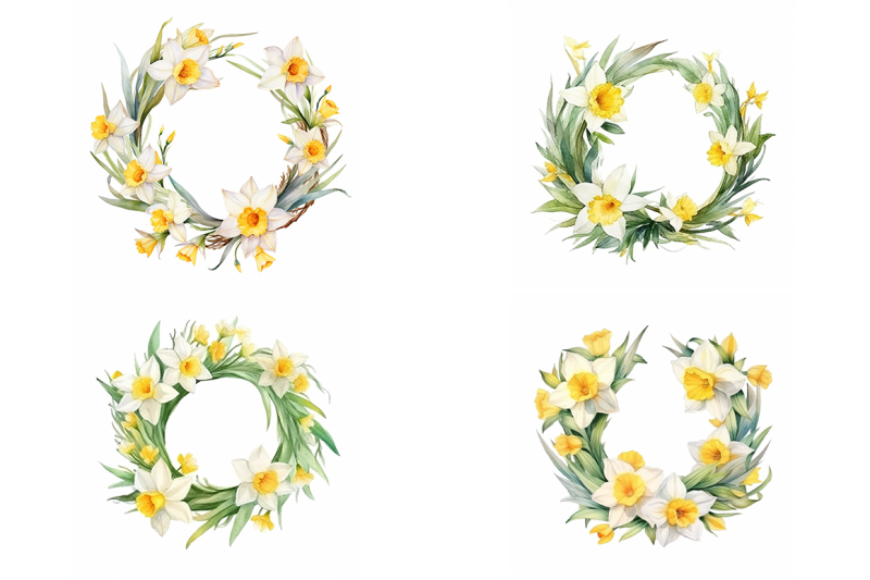 daffodil-floral-wreath