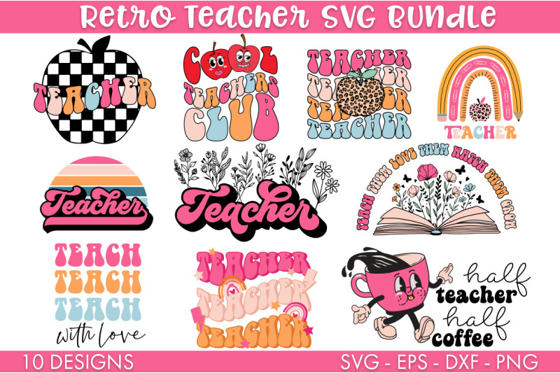 retro-teacher-svg-bundle-png