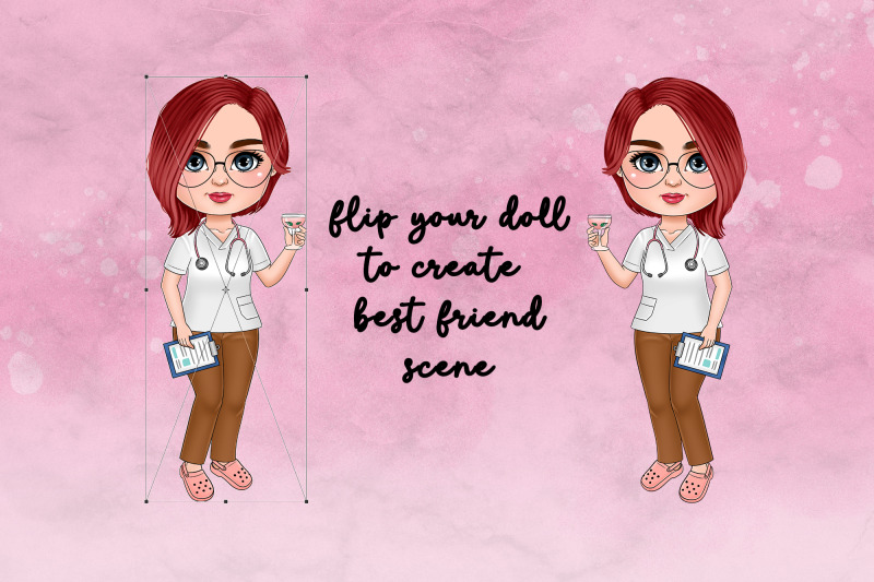 chibi-muslim-nurse-clipart-best-friends-customizable-png