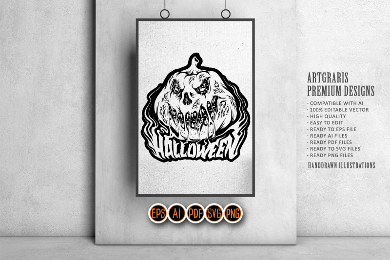 scary-dripping-pumpkins-lettering-halloween-word-logo-illustrations-si