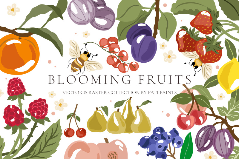 blooming-fruits-clipart-amp-patterns