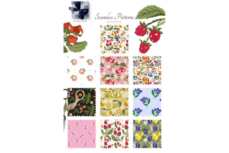 blooming-fruits-clipart-amp-patterns