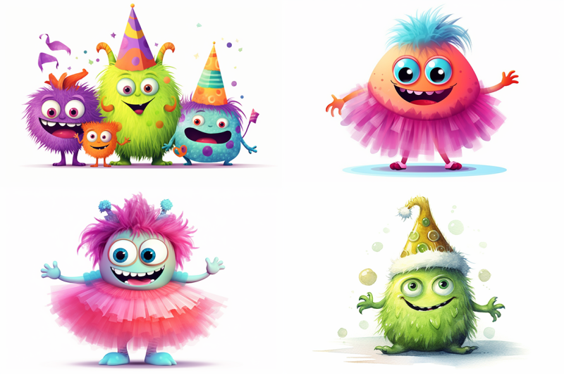Monstrously Cute Illustration By Fabricas Thehungryjpeg