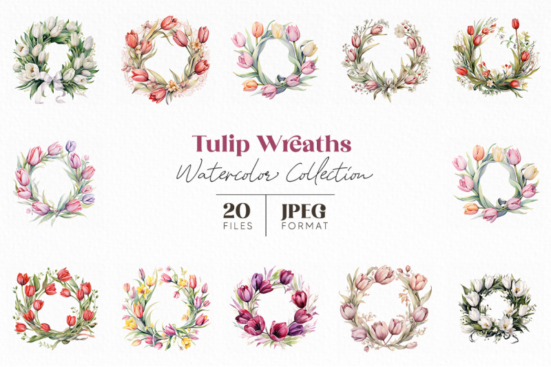 tulip-wreaths