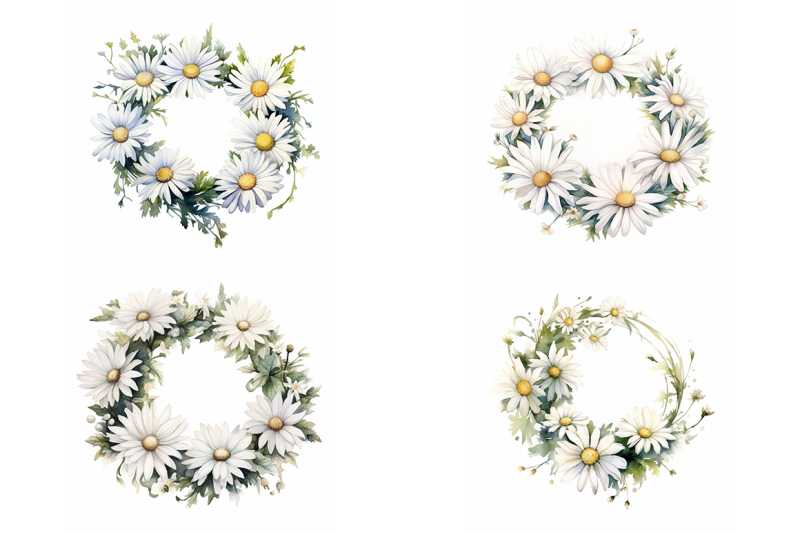 daisies-wreaths