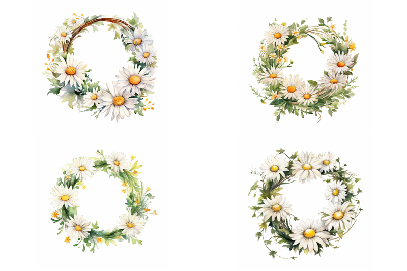 daisies-wreaths