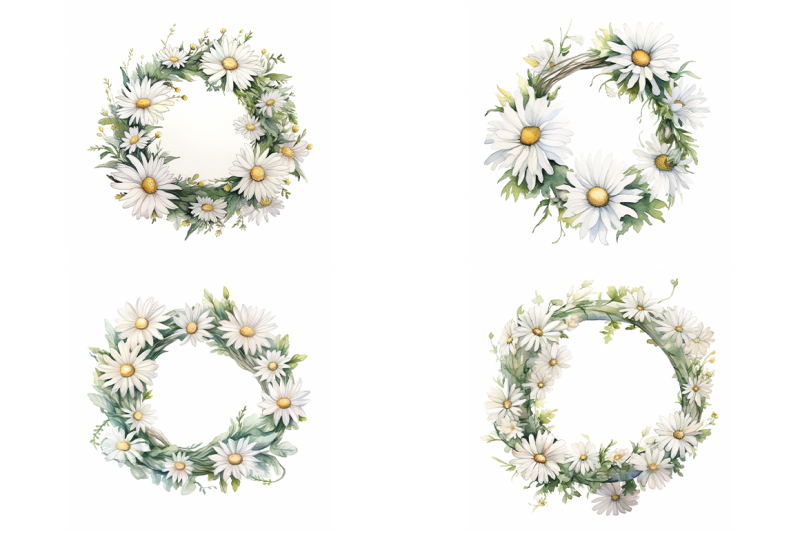 daisies-wreaths