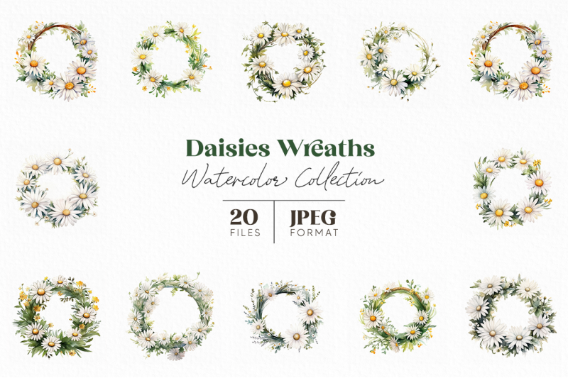 daisies-wreaths