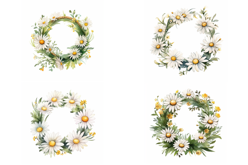 daisies-wreaths