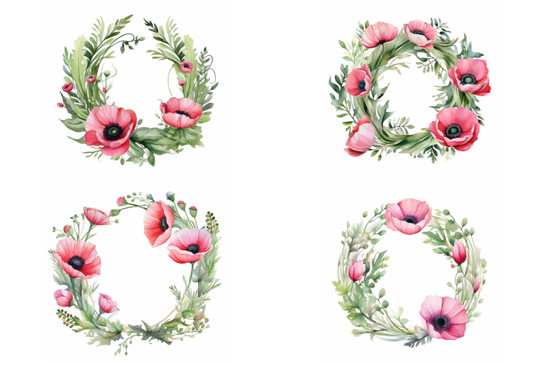 poppy-wreaths