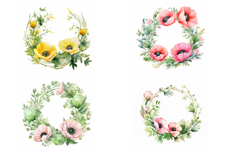 poppy-wreaths