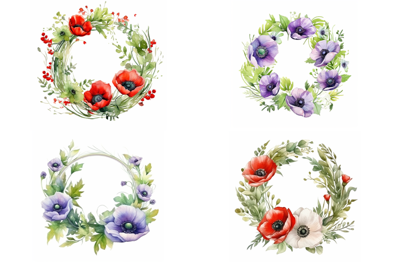 poppy-wreaths