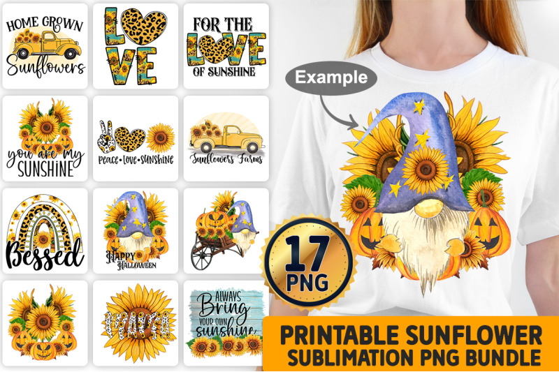 sunflower-sublimation-bundle