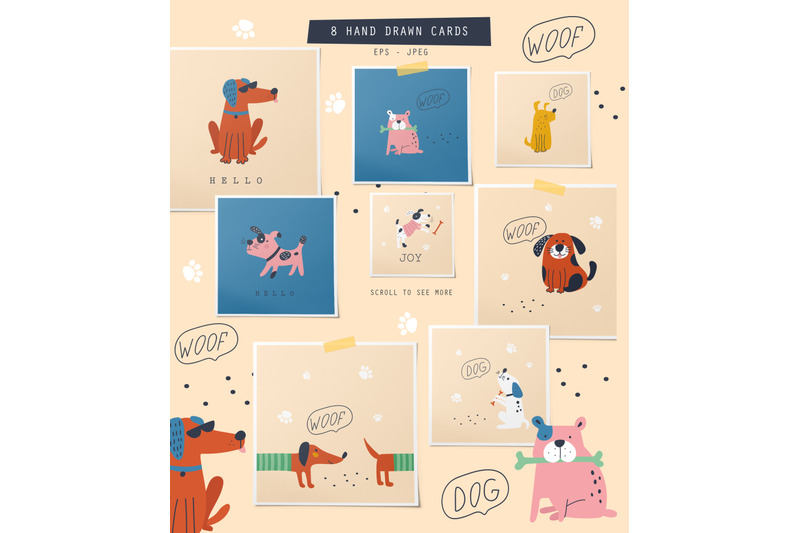 dogs-set-patterns-clip-arts-cards