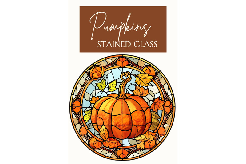 fall-pumpkins-stained-glass-clipart