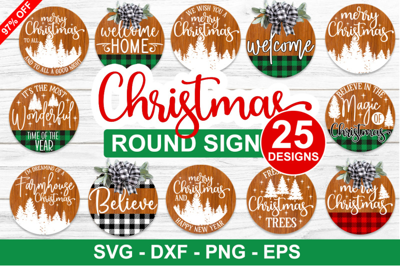 christmas-round-sign-svg-bundle