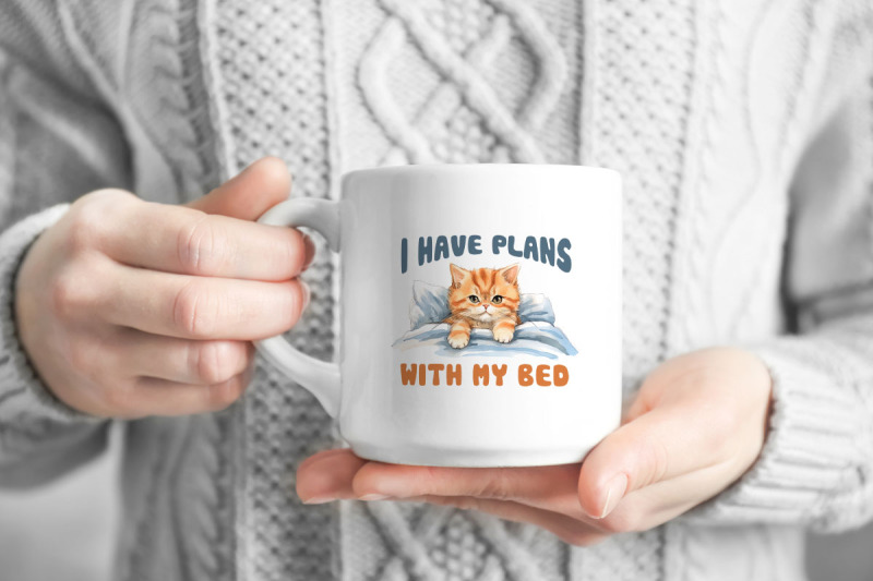 i-have-plans-with-my-bed-funny-cat