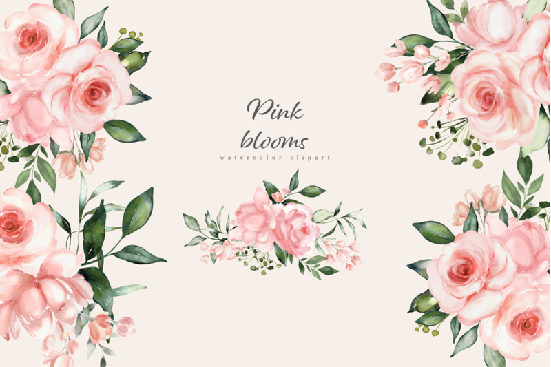 watercolor-blush-pink-rose-clipart-set