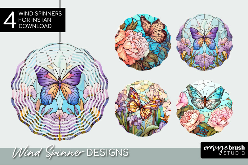butterfly-wind-spinner-stained-glass-sublimation-bundle