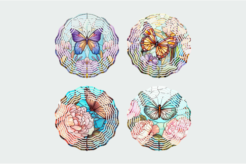 butterfly-wind-spinner-stained-glass-sublimation-bundle