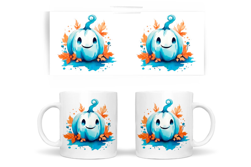 cute-blue-pumpkin-mug-design-cute-pumpkin-sublimation