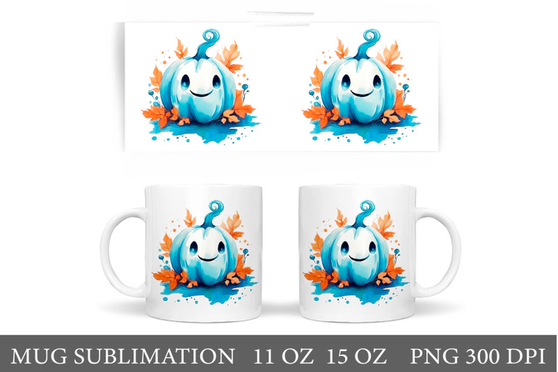 cute-blue-pumpkin-mug-design-cute-pumpkin-sublimation