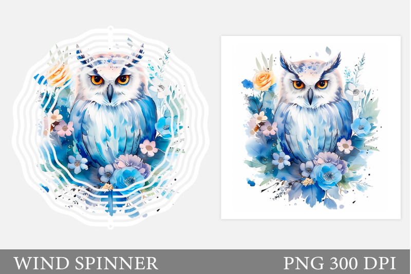 owl-and-flowers-wind-spinner-blue-owl-wind-spinner-design