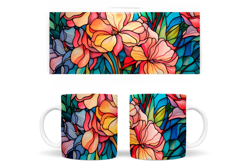 stained-glass-flowers-mug-stained-glass-flowers-sublimation