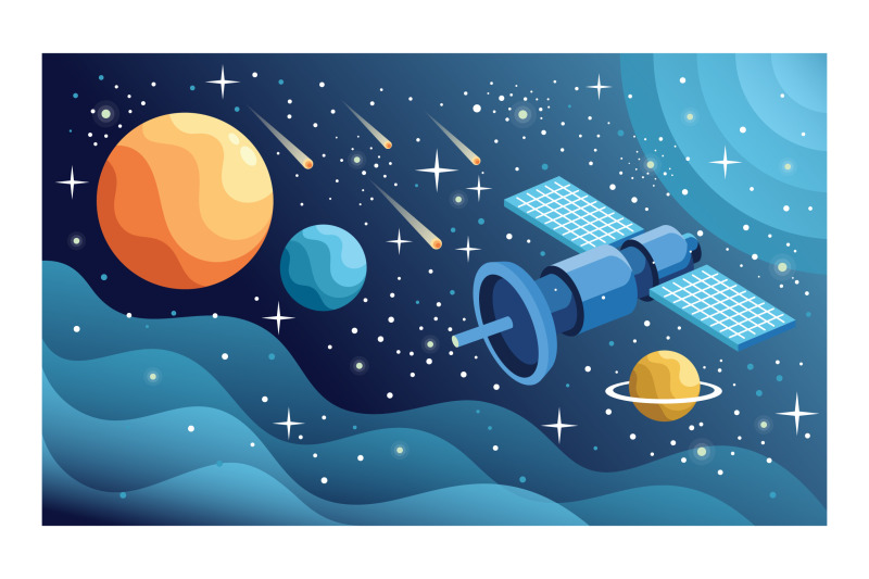 space-objects-vector-set