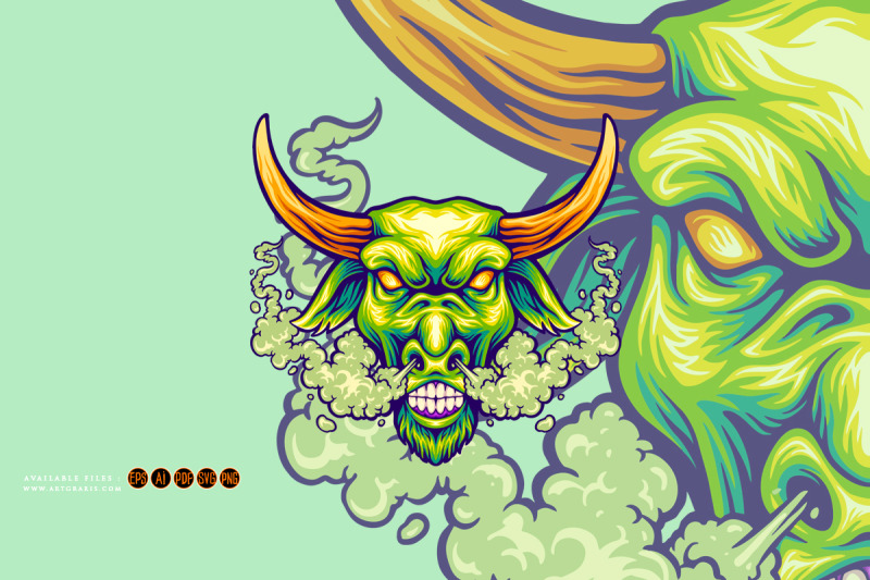 aggressive-bull-head-with-fierce-eyes-powerful-illustrations