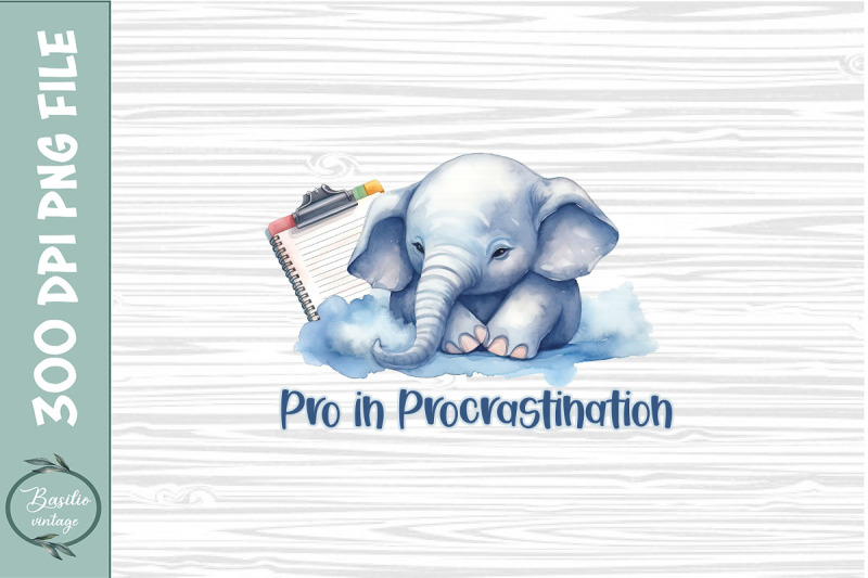 pro-in-procrastination-lazy-elephant