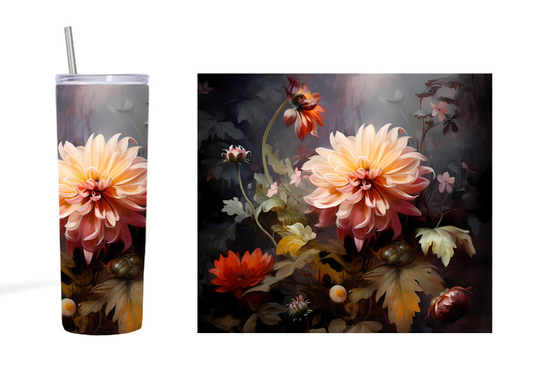 flower-tumbler-sublimation-3d-flowers-tumbler-design