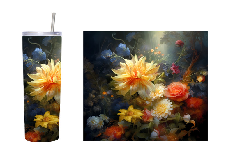 flower-tumbler-sublimation-3d-flowers-tumbler-design