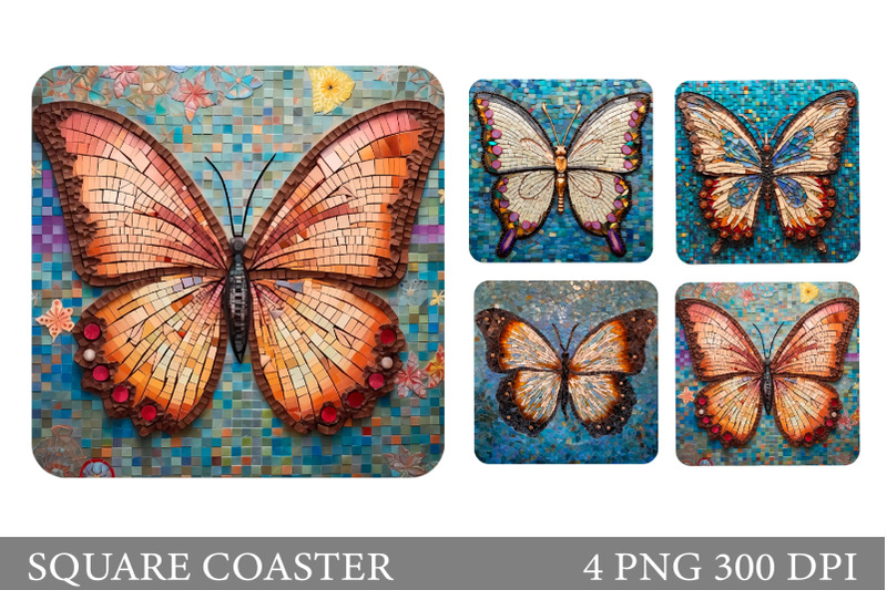 butterfly-mosaic-square-coaster-butterfly-square-coaster