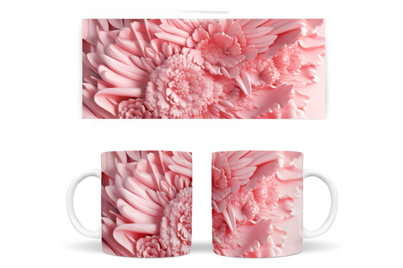3d-flowers-mug-wrap-design-3d-flowers-pink-mug-sublimation