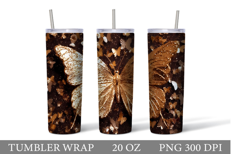 butterflies-glitter-tumbler-sublimation-butterfly-tumbler