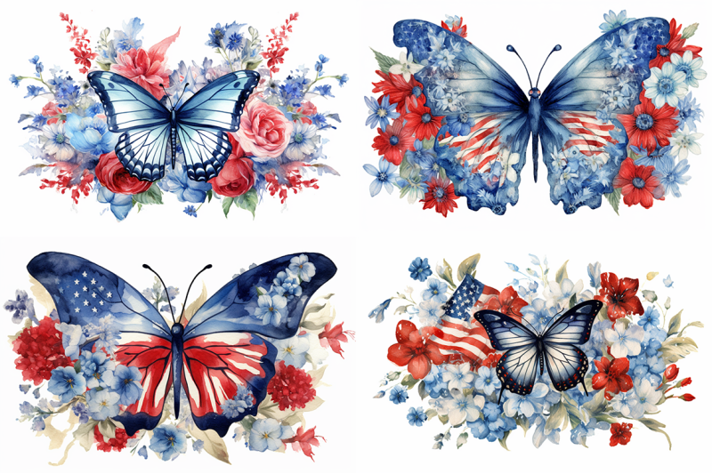 4th-of-july-butterflies