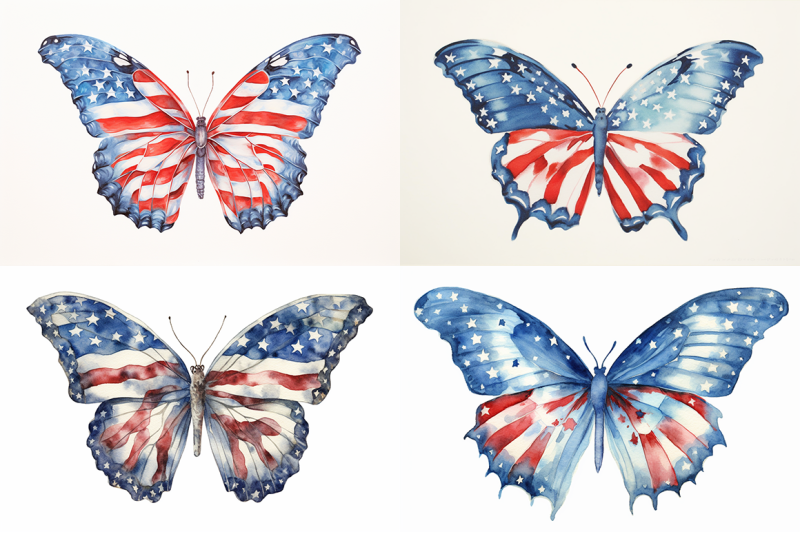 4th-of-july-butterflies