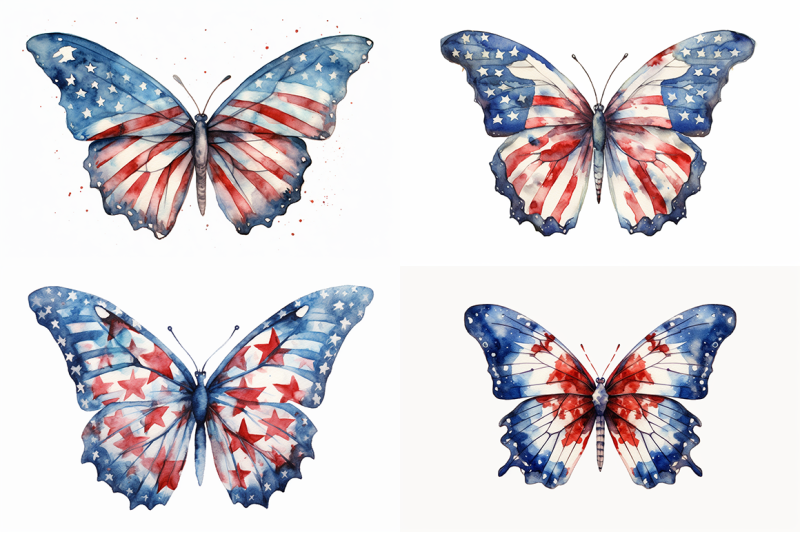 4th-of-july-butterflies