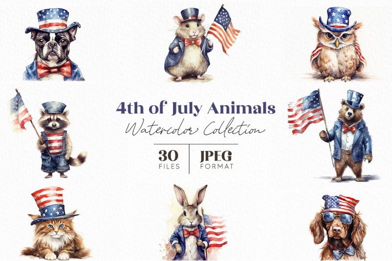 4th-of-july-animals