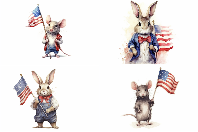 4th-of-july-animals