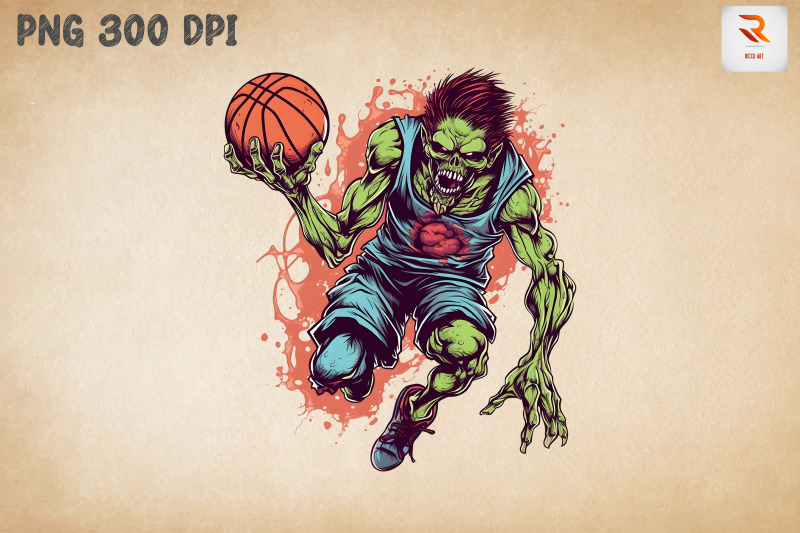 zombie-loves-basketball-clipart-bundle